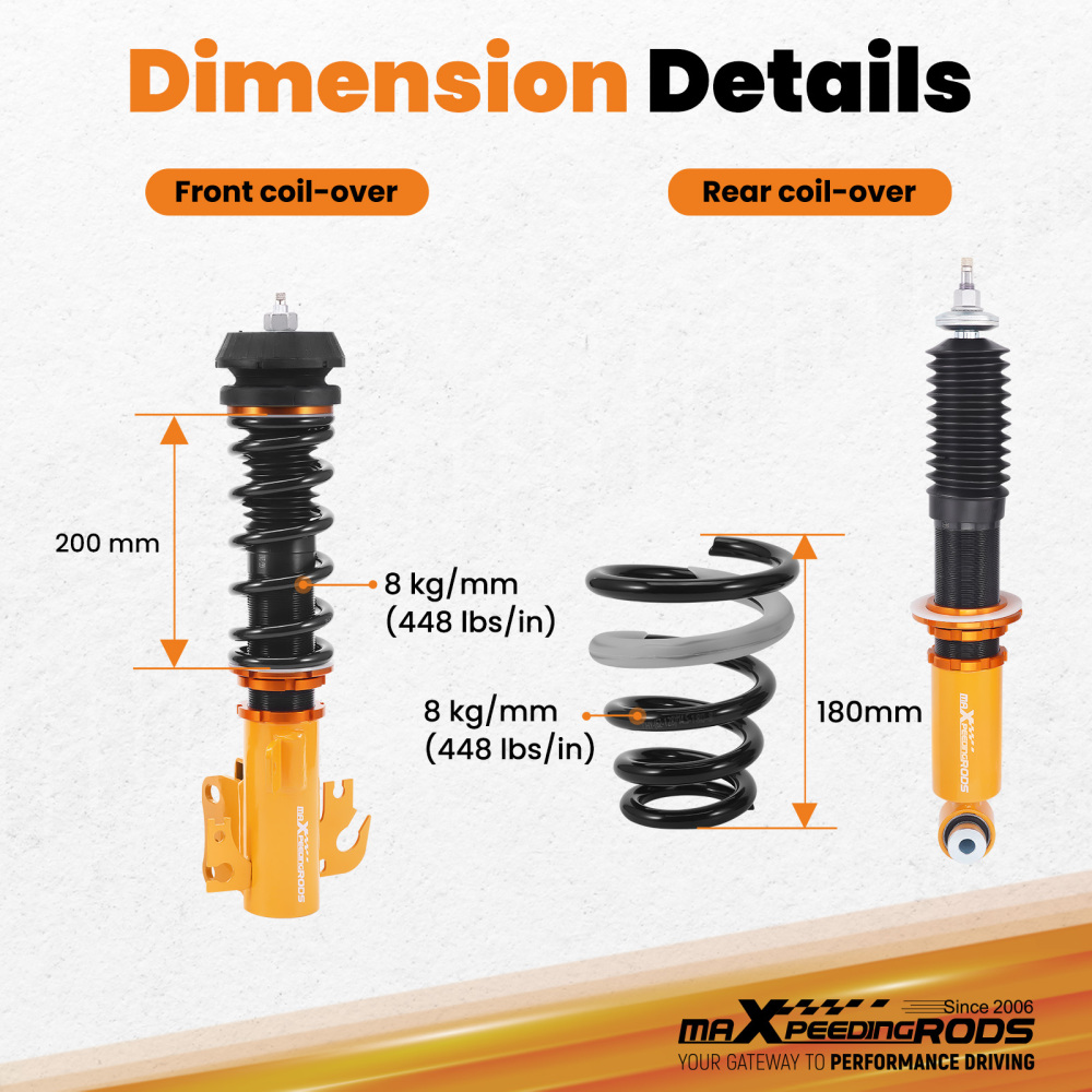 24 Level Adjustable Suspension Coilover Kit compatible for Holden Commodore VF Sedan 13-17