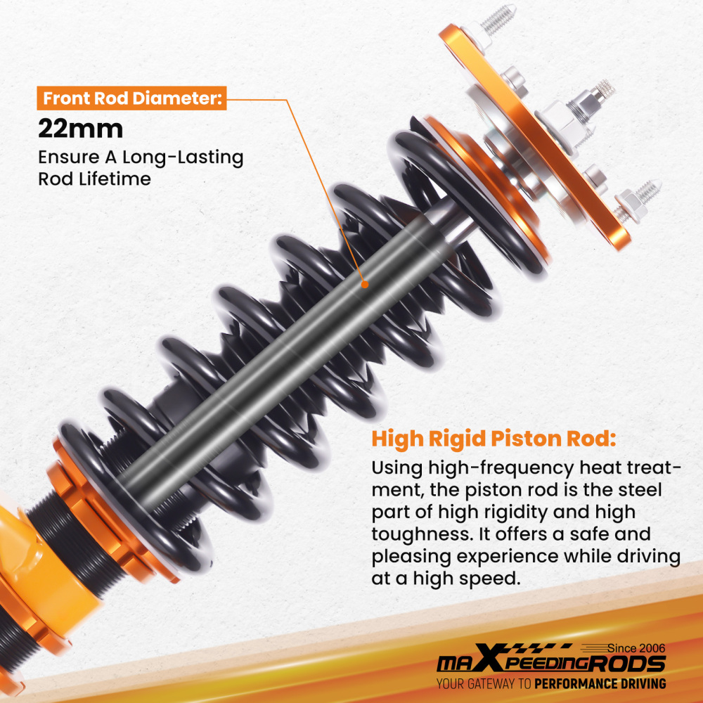 24-Way Adjustable Damper Coilover Coilovers compatible for Holden Commodore VN VP 1988-1993