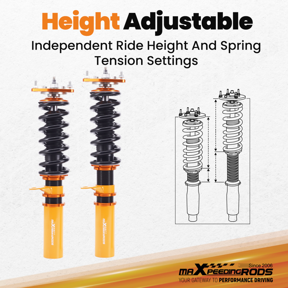 24-Way Adjustable Damper Coilover Coilovers compatible for Holden Commodore VN VP 1988-1993