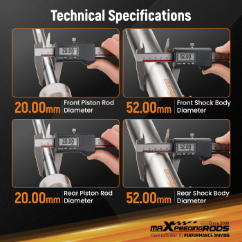 MaXpeedingrods C1 Coilovers Suspension Lowering Kit compatible for Honda Civic 2001-2005