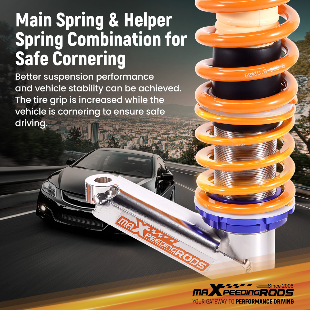 MaXpeedingrods C1 Coilovers Suspension Lowering Kit compatible for Honda Civic 2001-2005