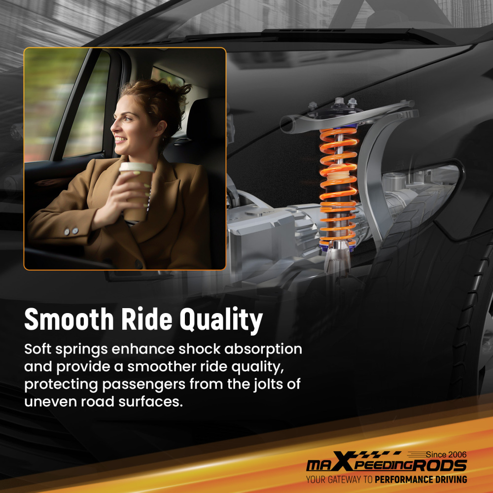 MaXpeedingrods C1 Coilovers Suspension Lowering Kit compatible for Honda Civic 2001-2005