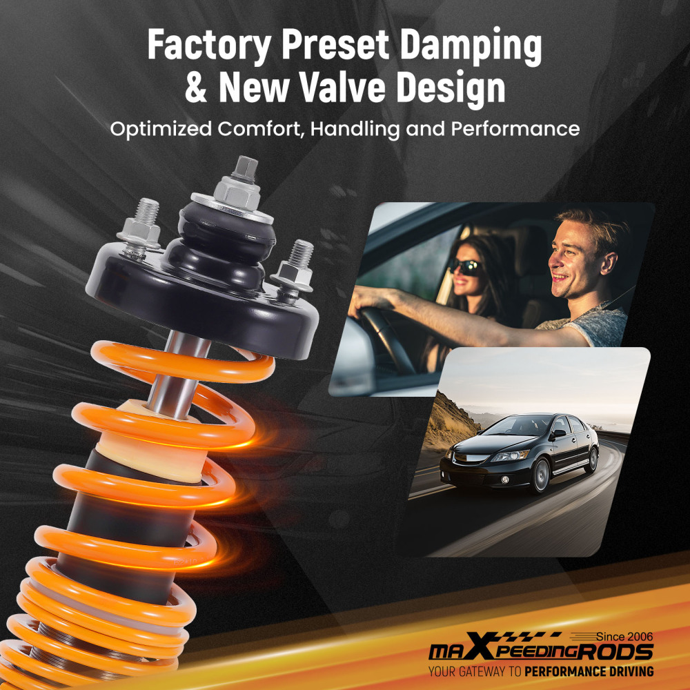 MaXpeedingrods Comfort 1 Coilover Suspension Kit For HONDA CIVIC 87-92 CRX 89-91