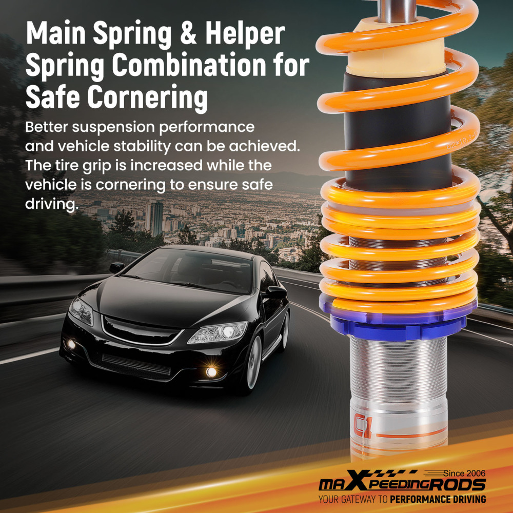 MaXpeedingrods Comfort 1 Coilover Suspension Kit For HONDA CIVIC 87-92 CRX 89-91