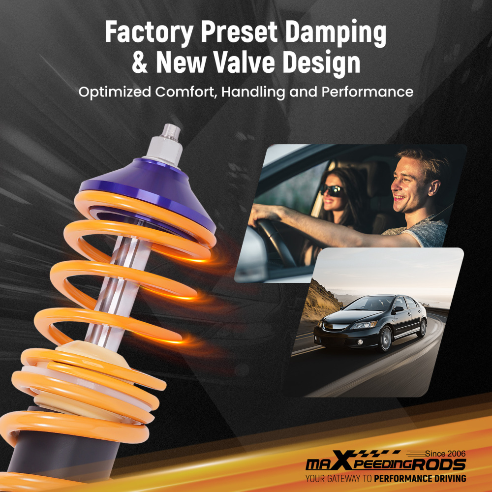 MaXpeedingrods Comfort 1 Coilovers Struts For BMW 3 Series E36 Coupe Sedan 91-99	