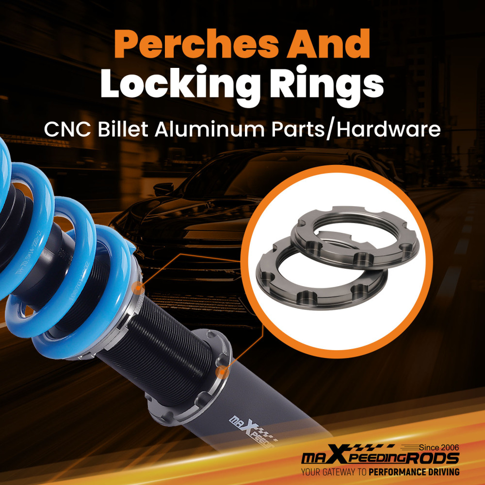 T6 Coilovers compatible for Audi A8 S8 quattro D3 4E2,4E8 2004-2010 Suspension Shock Spring