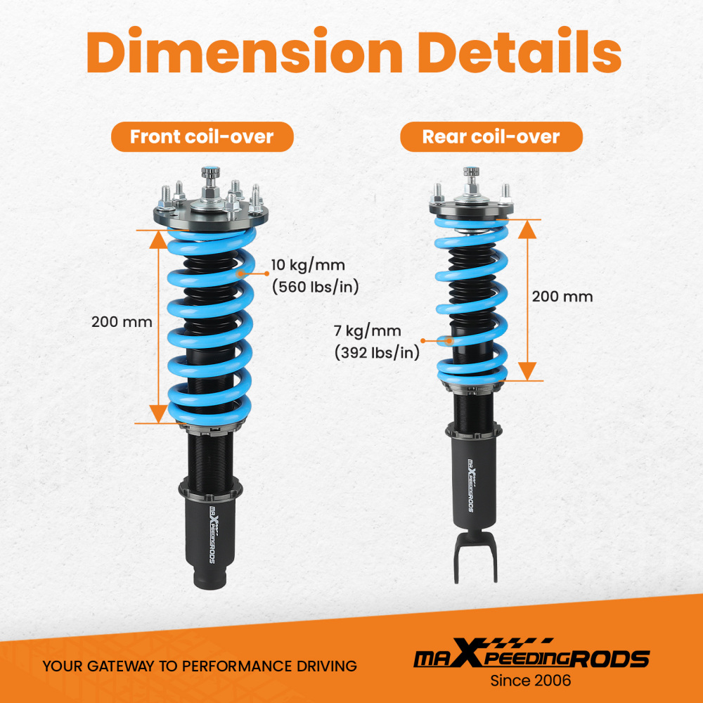Adjustable Coilover Compatible For Honda Accord VIII LX,SE,LX-P sedan CU1 CU2 CU3 2008-2015 Lowering Kit