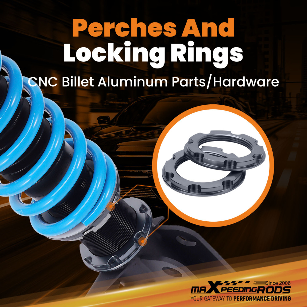 MaXpeedingrods 24 Step Adjustable Coilovers Kit compatible for Subaru BRZ / Compatible for Toyota GR86 22+