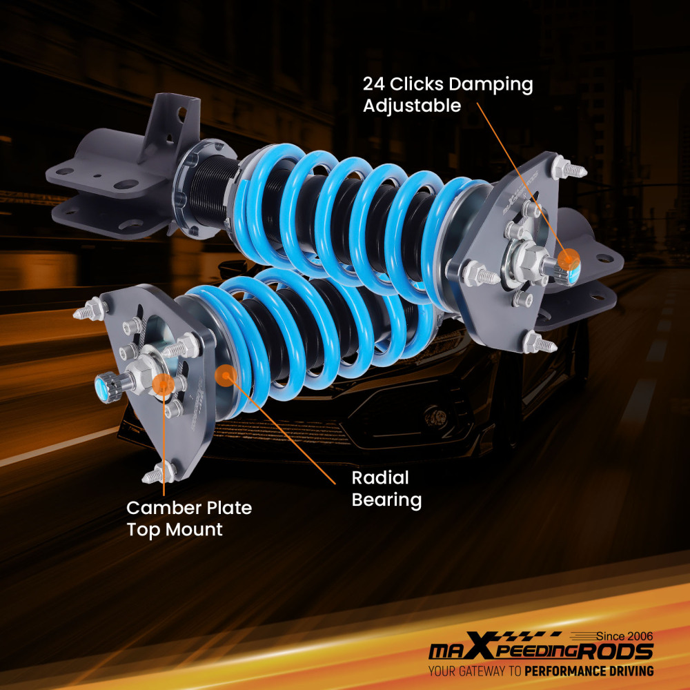 MaXpeedingrods 24 Step Adjustable Coilovers Kit compatible for Subaru BRZ / Compatible for Toyota GR86 22+