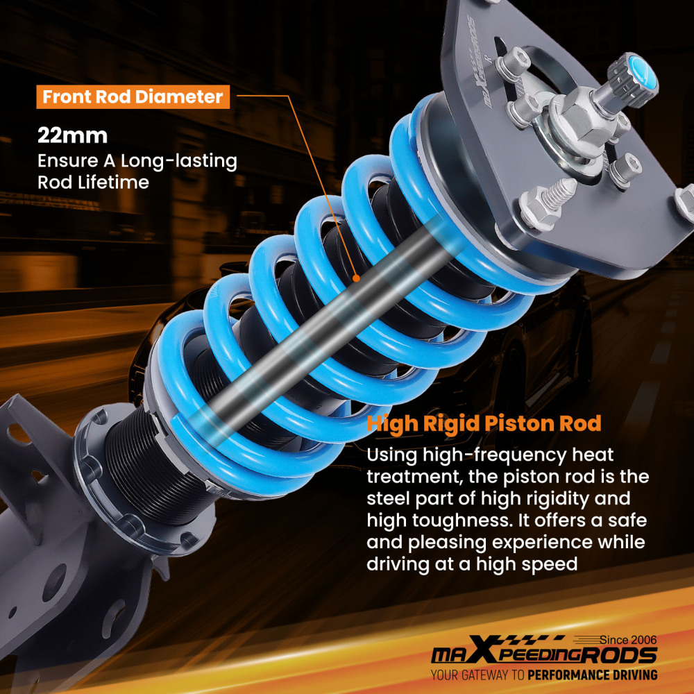 MaXpeedingrods 24 Step Adjustable Coilovers Kit compatible for Subaru BRZ / Compatible for Toyota GR86 22+