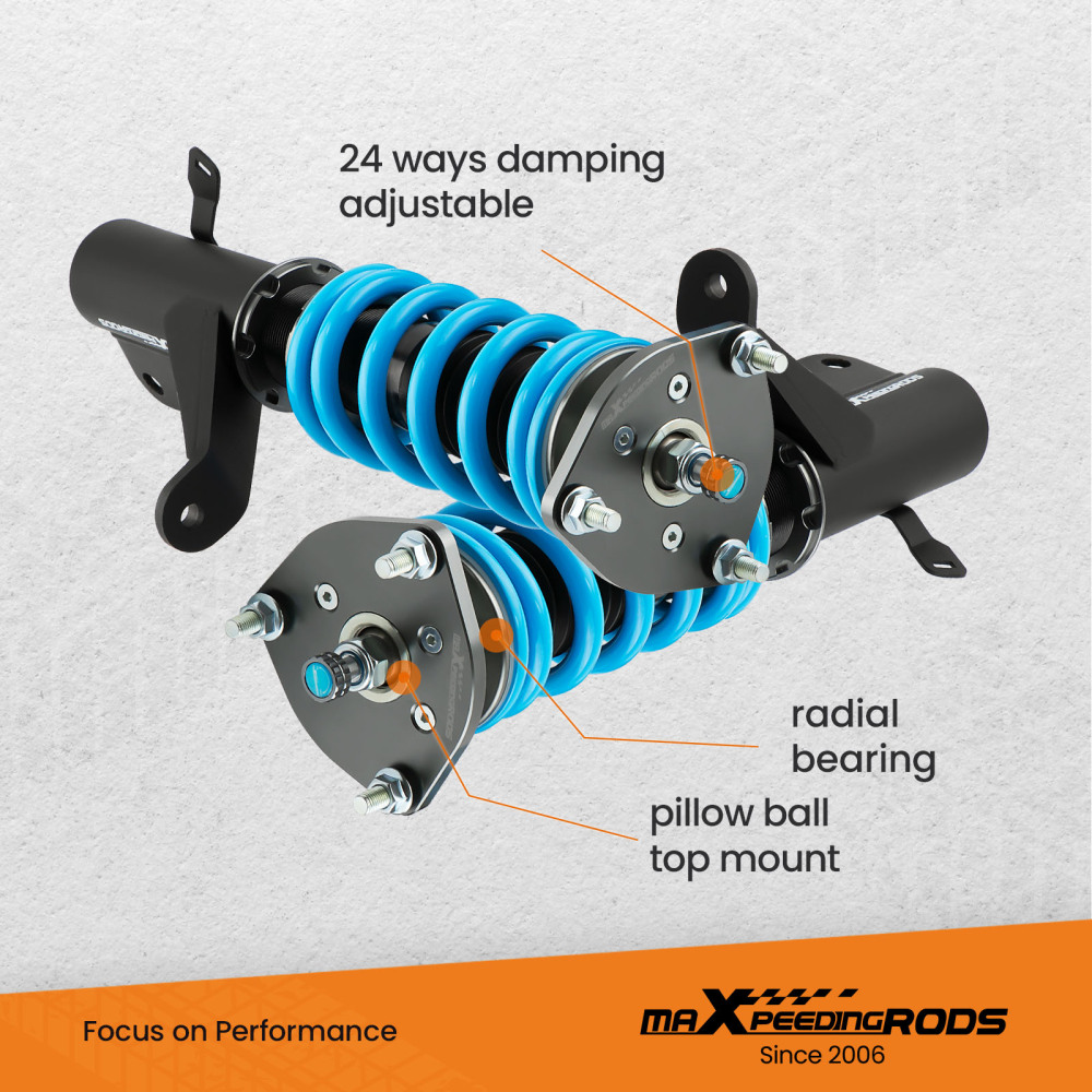Performance Coilovers compatible for Honda Civic MK7 2001-2005 EM2 ES, ET Lowering Springs