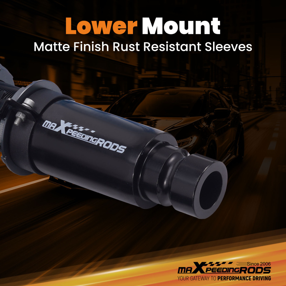 maXpeedingrods Combinés Filetés T6 pour Honda Civic / CR-X 1984-1987 – Suspension Réglable 24 Niveaux