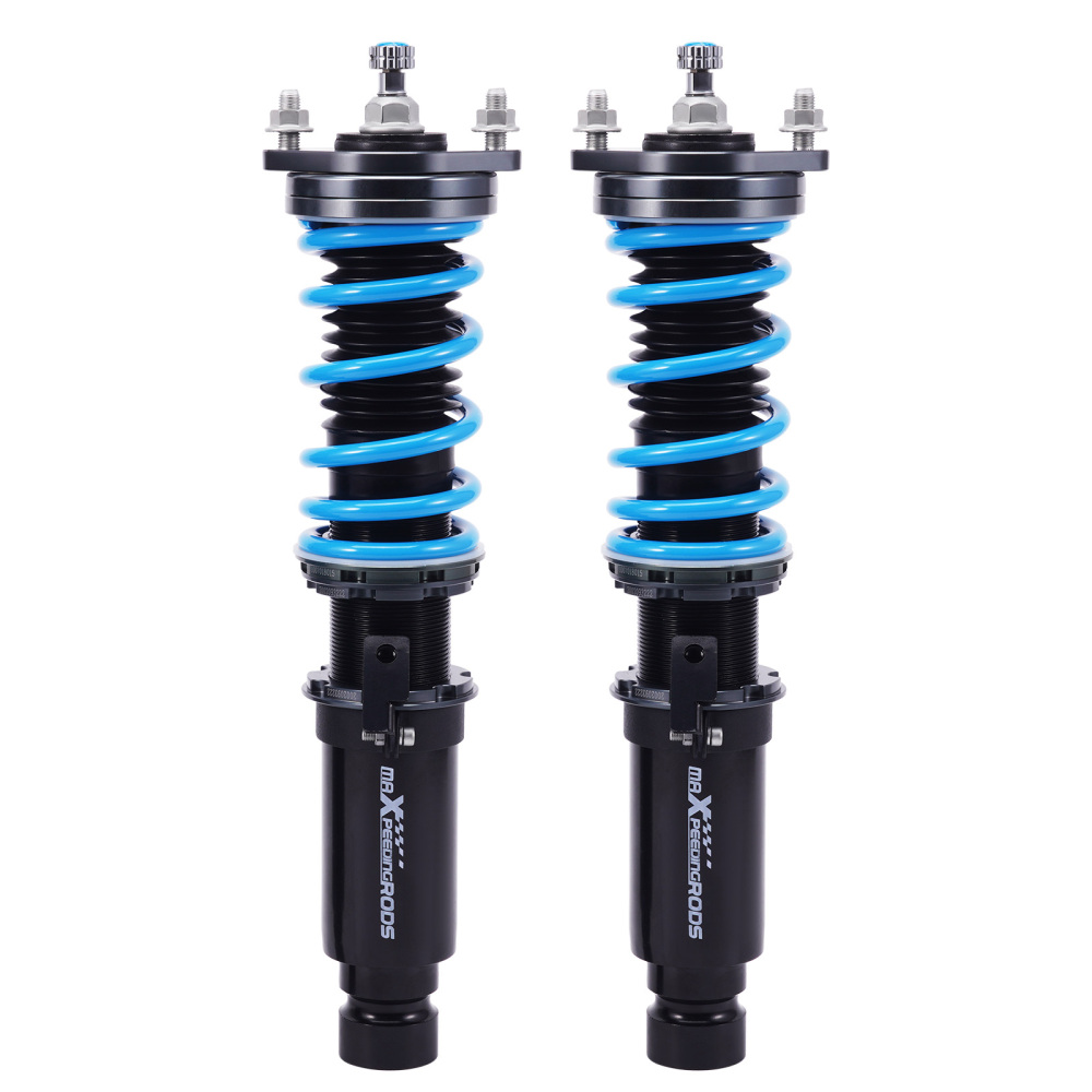 maXpeedingrods Combinés Filetés T6 pour Honda Civic / CR-X 1984-1987 – Suspension Réglable 24 Niveaux