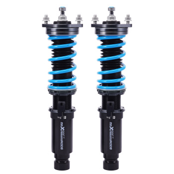 maXpeedingrods Combinés Filetés T6 pour Honda Civic / CR-X 1984-1987 – Suspension Réglable 24 Niveaux