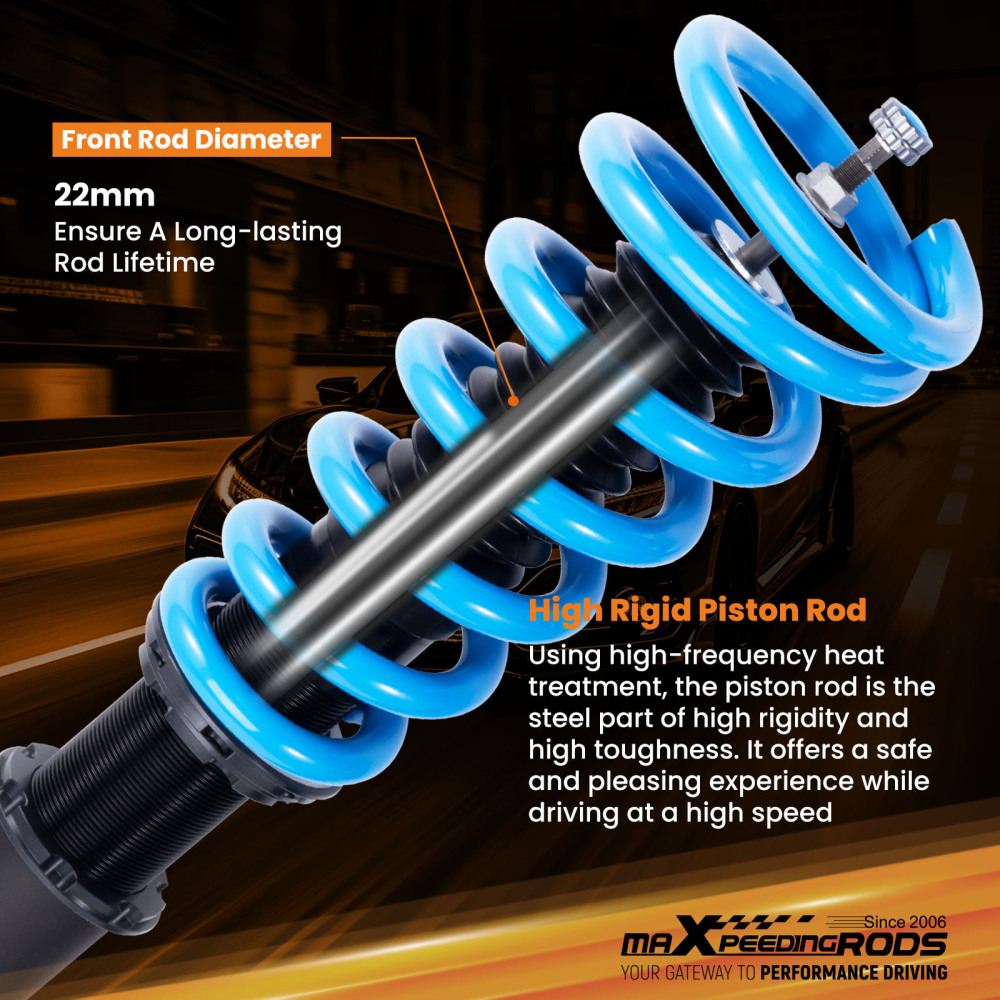 MaXpeedingrods Coilovers 24 Way Adjustable Suspension compatible for Cadillac CTS RWD 03-07