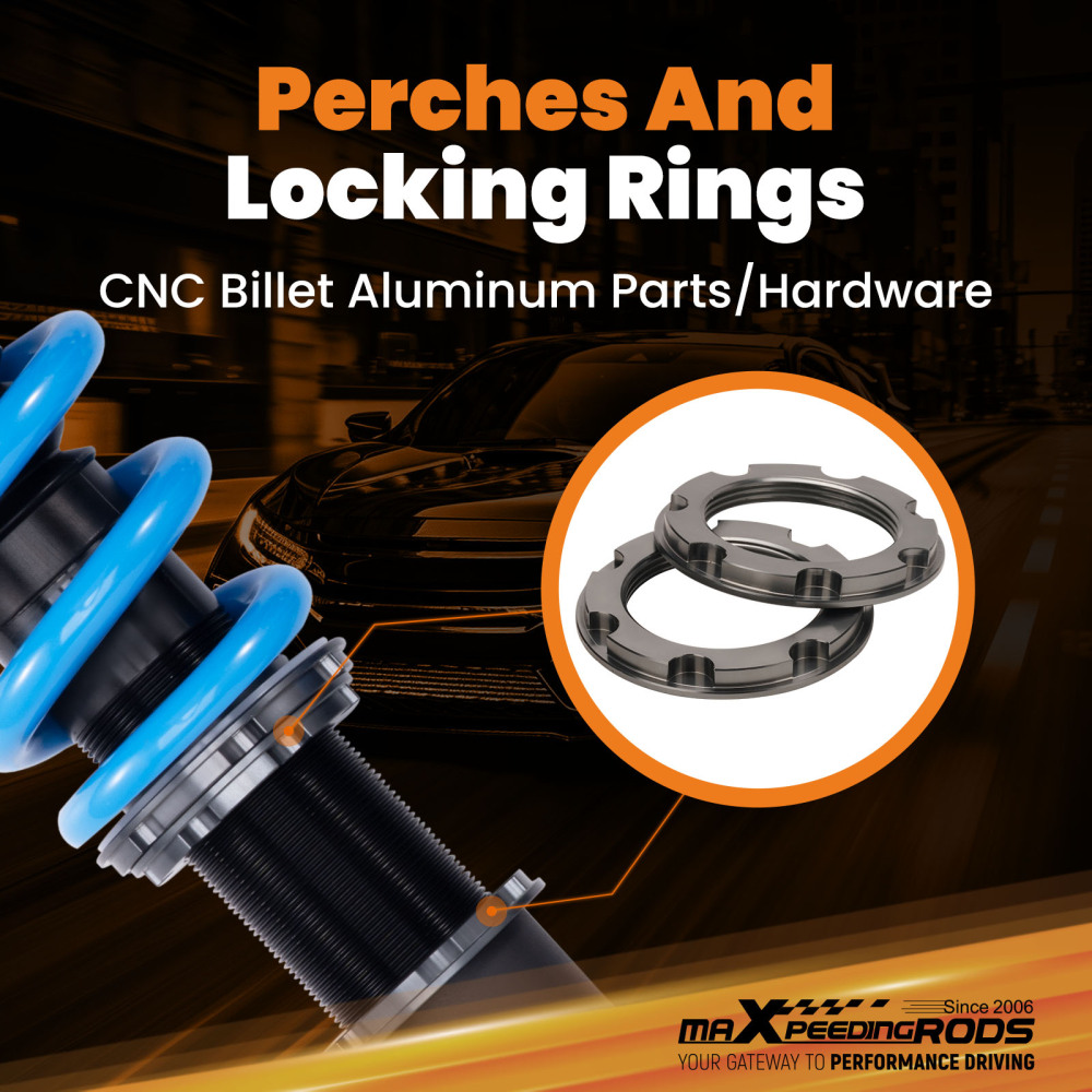 MaXpeedingrods Coilovers 24 Way Adjustable Suspension compatible for Cadillac CTS RWD 03-07