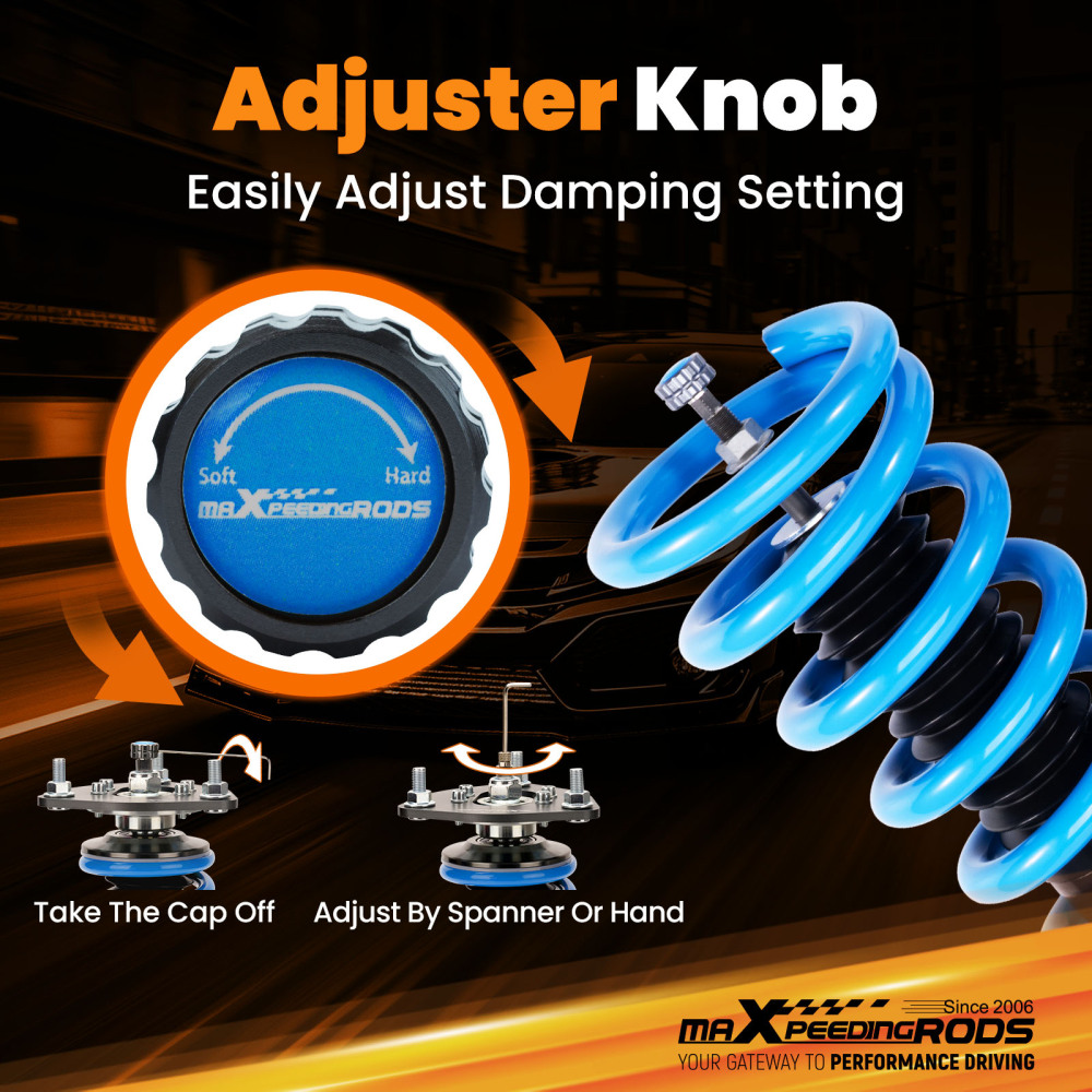 MaXpeedingrods Coilovers 24 Way Adjustable Suspension compatible for Cadillac CTS RWD 03-07