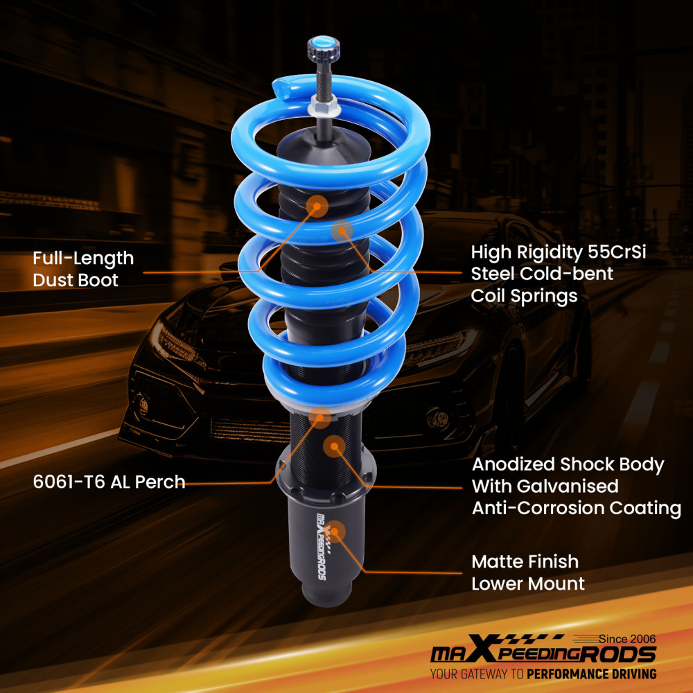 MaXpeedingrods Racing Coilovers Suspension Struts Kit compatible for Cadillac CTS AWD 08-14