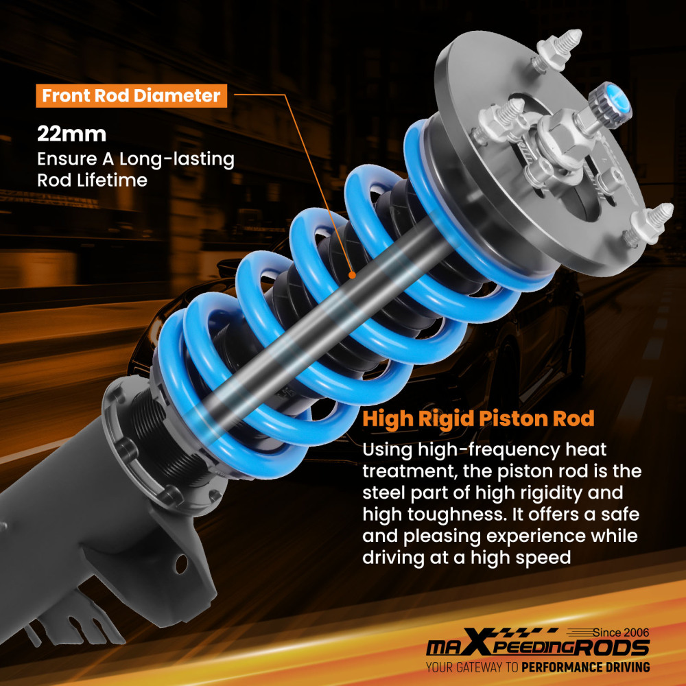 Amortisseurs Combines Filetes compatible pour BMW Série 3 E36 Berline Coupe 316i 318i