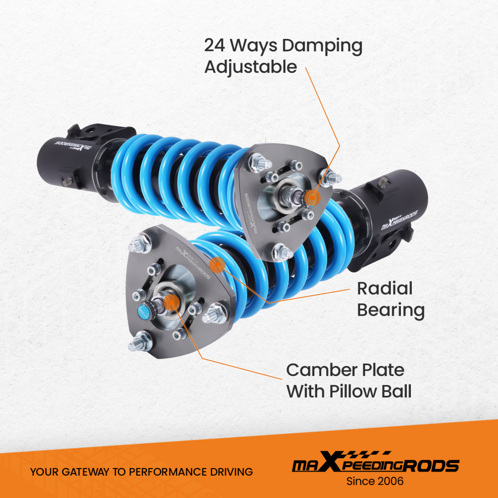 T6 Coilovers Suspension compatible for Mitsubishi Lancer Evolution X CZ4A 2008-2016 2.0