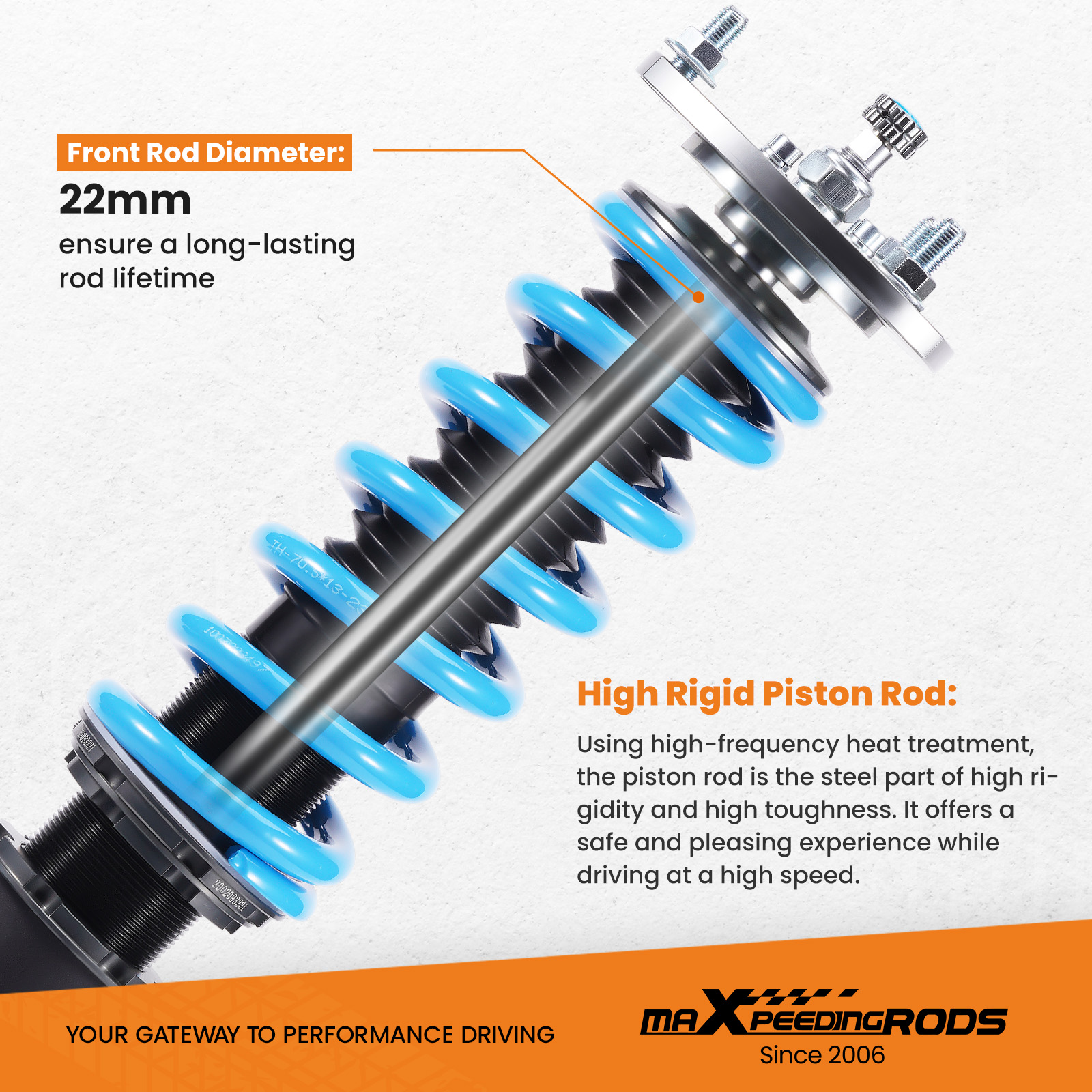 24 Levels Damper Adjustable Coilovers For Lancer EVO X10 (CZ4A