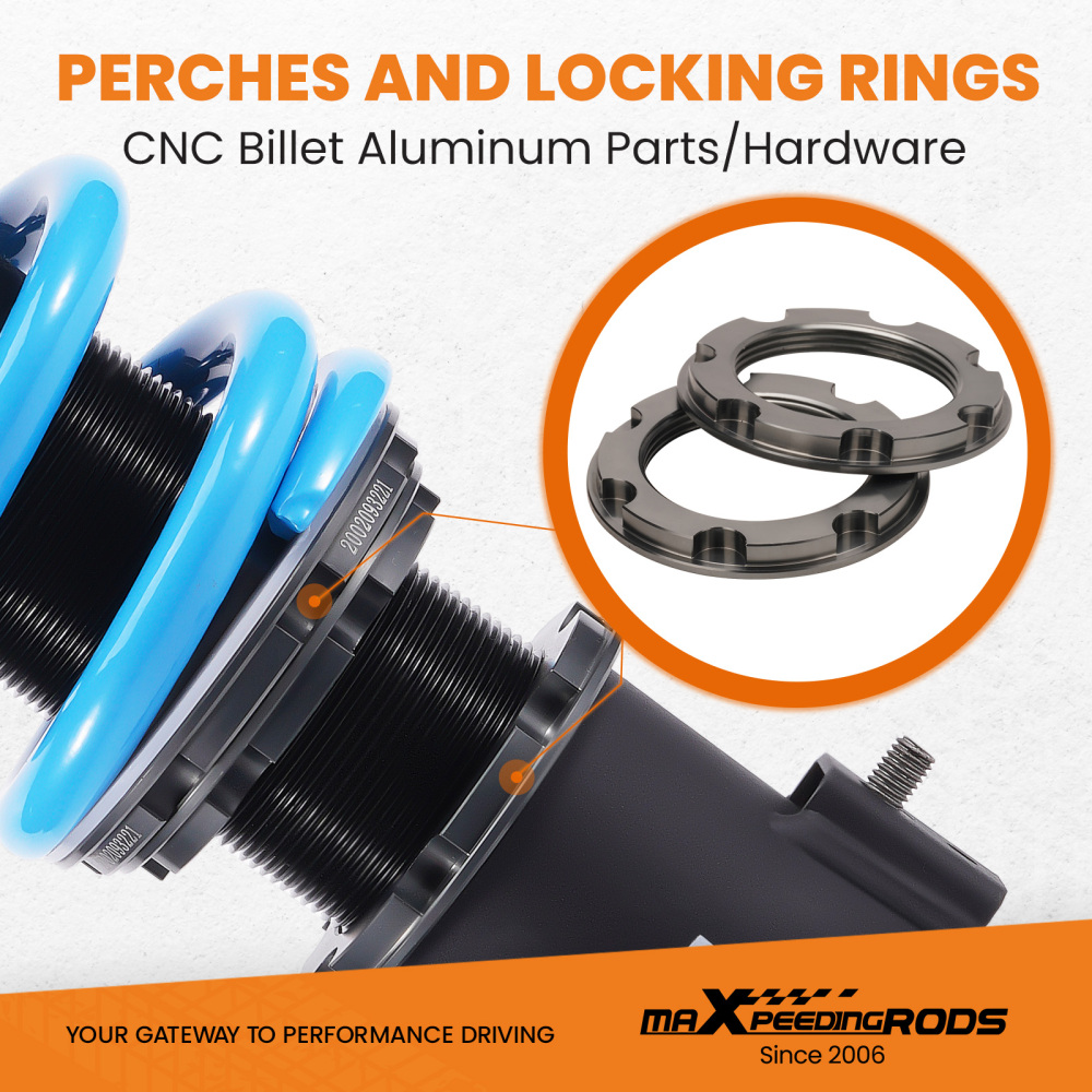 T6 Coilovers Suspension compatible for Mitsubishi Lancer Evolution X CZ4A 2008-2016 2.0