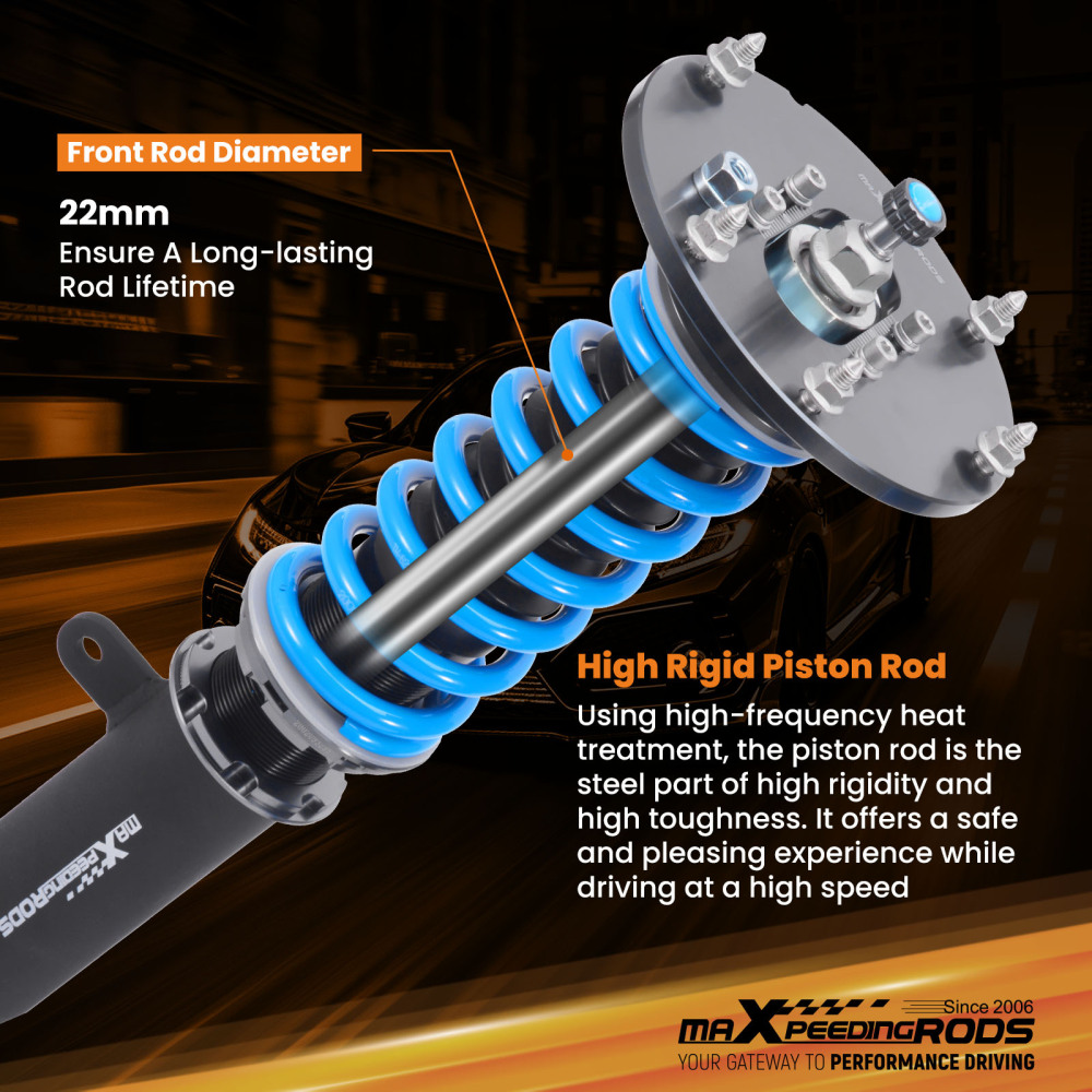 MaXpeedingrods T6 Coilovers Suspension Lowering Kit compatible for BMW F87 M2 2016-2021