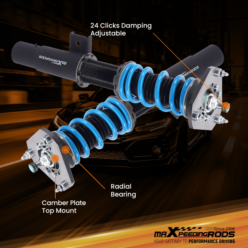 MaXpeedingrods T6 Coilovers 24 Way Damper FOR VW MK5 MK6 GOLF/JETTA 2006-2014 Lowering Kit