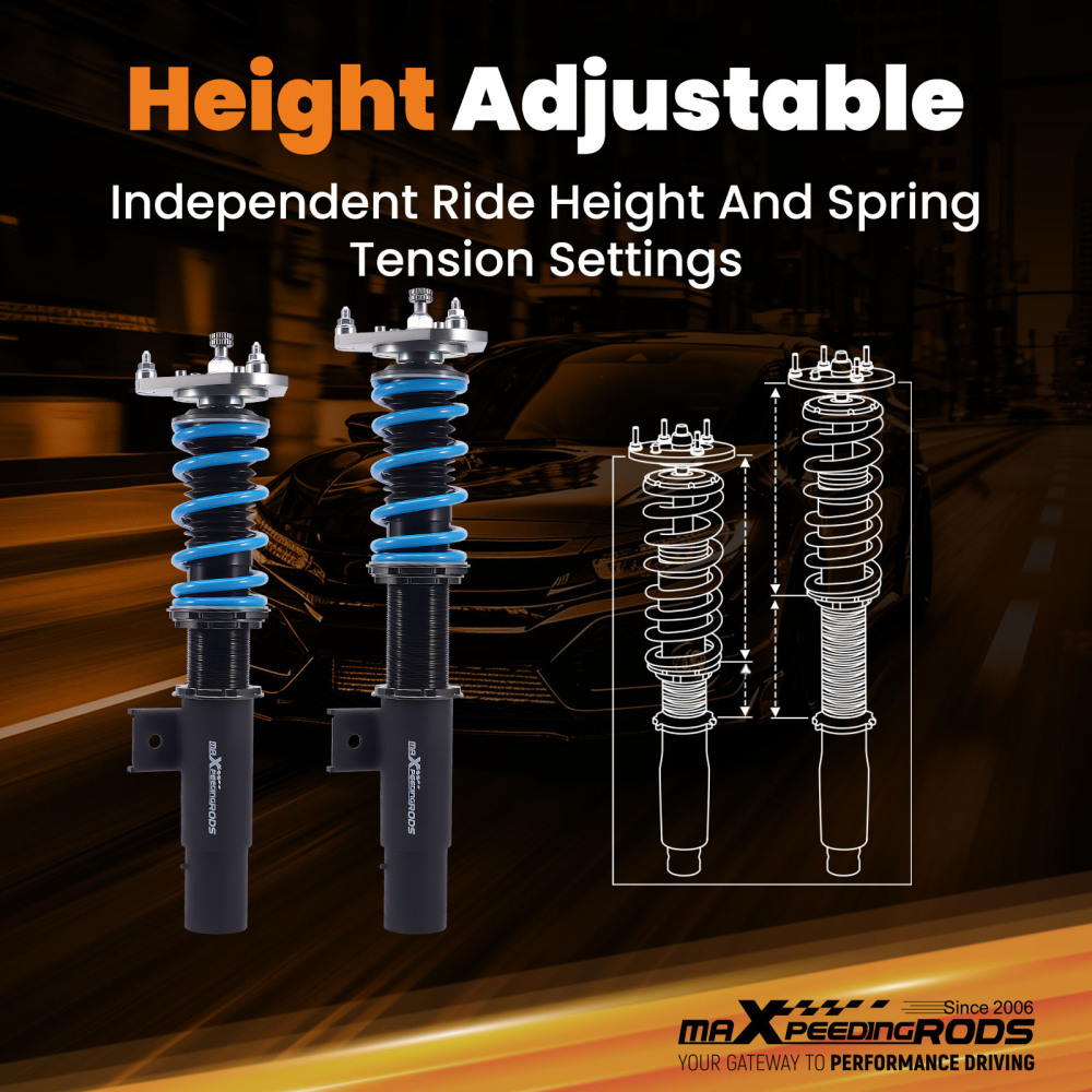 MaXpeedingrods T6 Coilovers 24 Way Damper FOR VW MK5 MK6 GOLF/JETTA 2006-2014 Lowering Kit