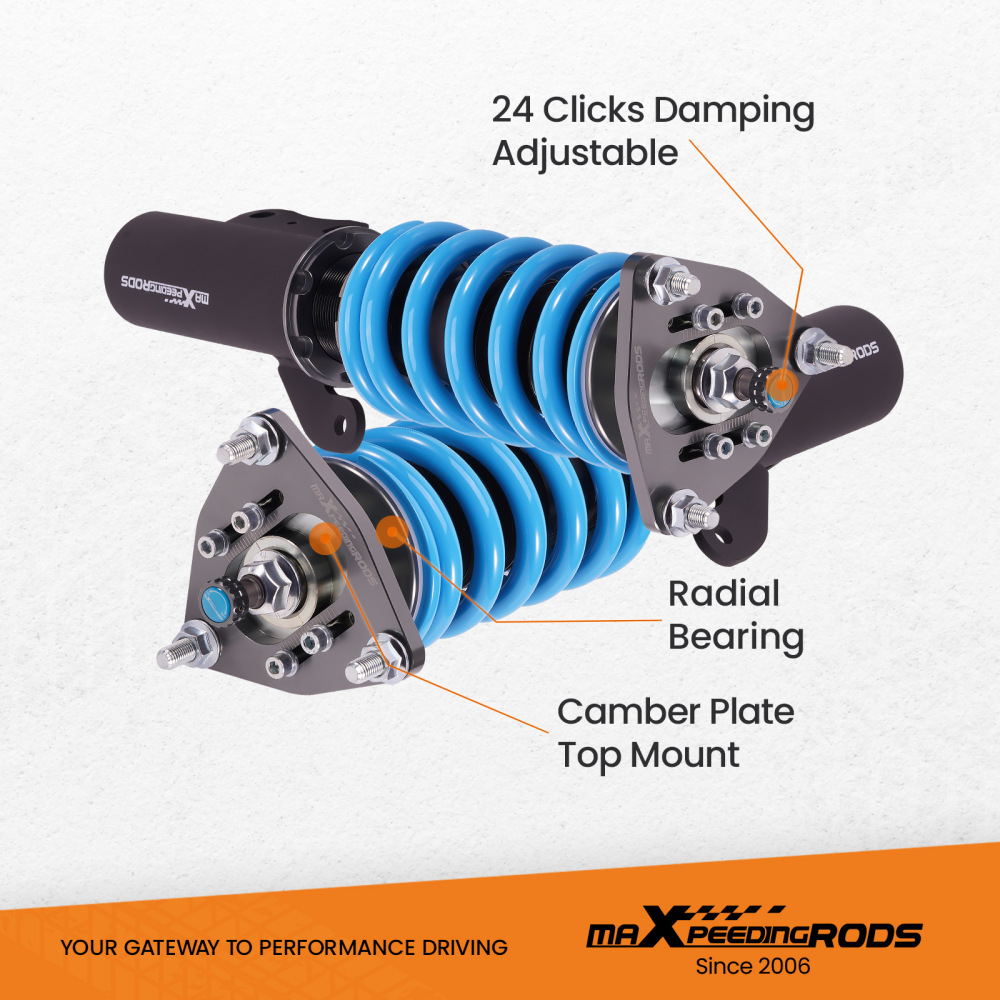 Combinés Filetés compatible pour Mitsubishi Lancer 8 CY 08-16 24 voies réglable Amortisseur