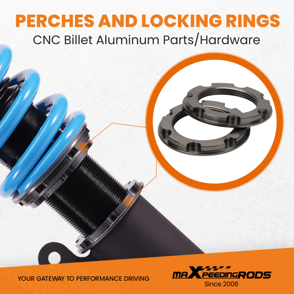 Combinés Filetés compatible pour Mitsubishi Lancer 8 CY 08-16 24 voies réglable Amortisseur