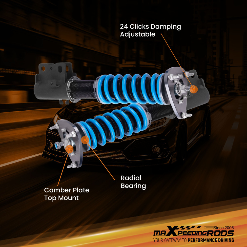 MaXpeedingrods T6 Coilovers Suspension Lowering Kit compatible for Subaru Legacy 1993–1999