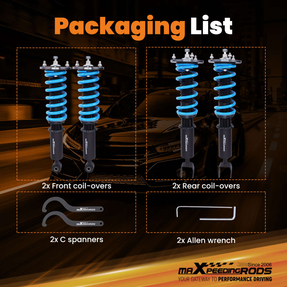 Updated Performance Coilovers Kit compatible for Toyota Supra Soarer compatible for Lexus SC300 SC400 Lowering Kit