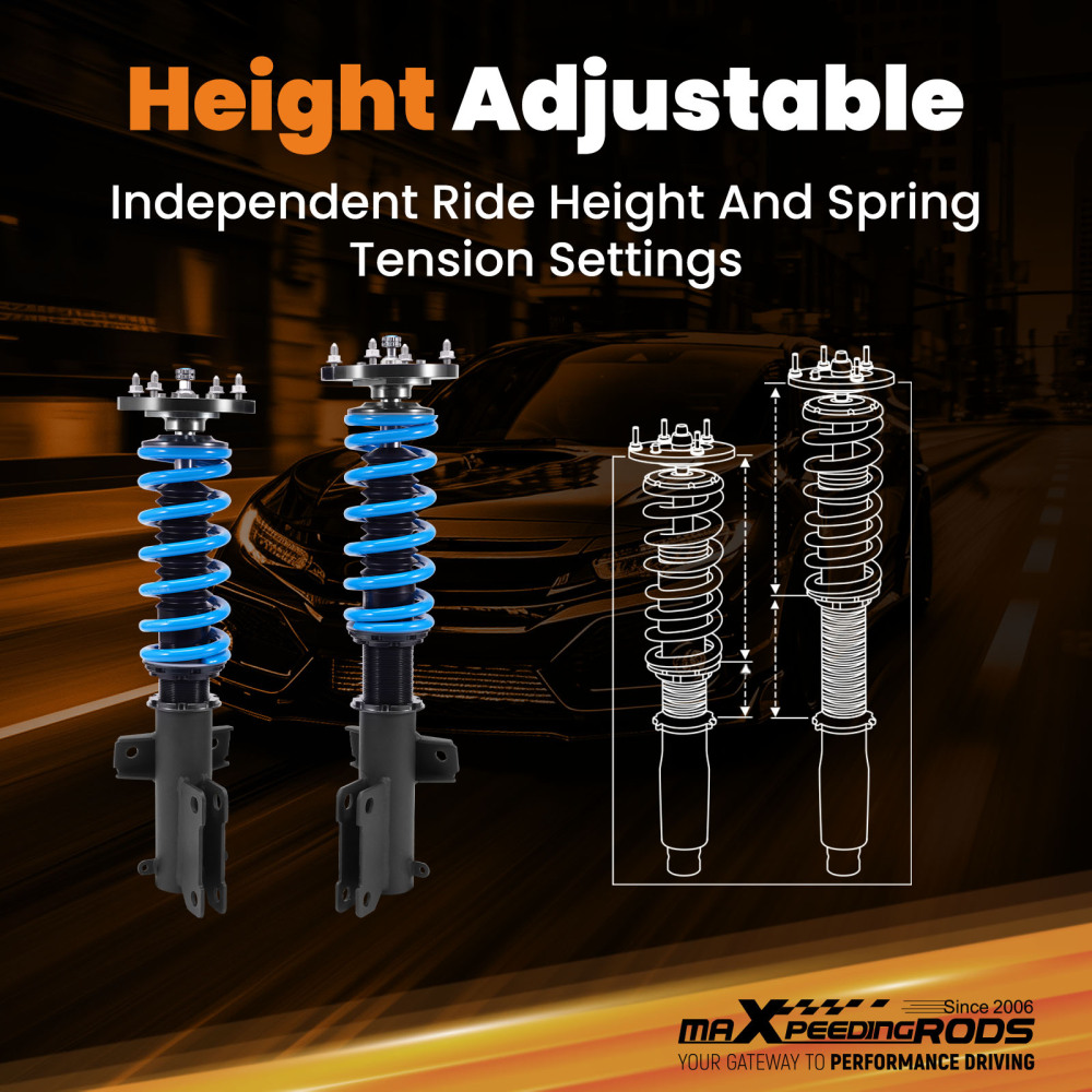 MaXpeedingrods COT6 Damper Coilovers Suspension Kit compatible for Ford Mustang 2005-2014