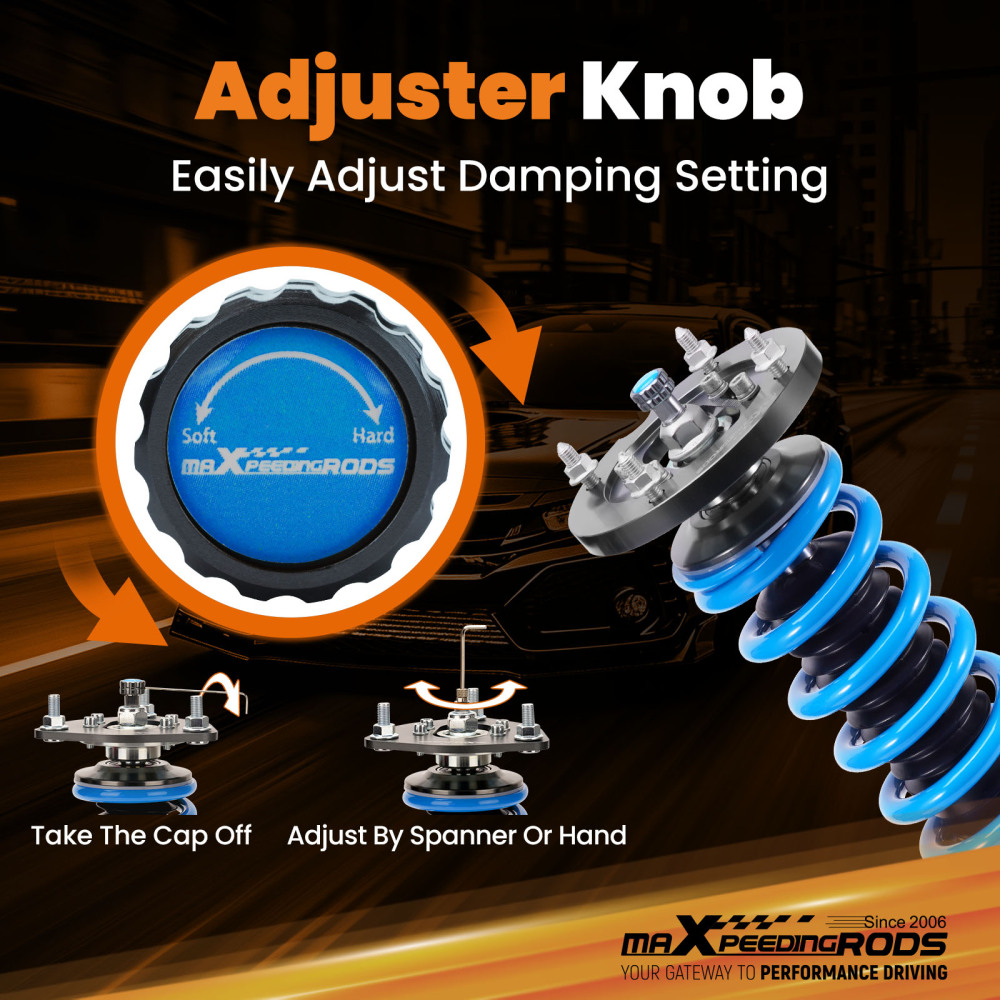 Coilover Lowering Compatible For Ford Mustang 2005 - 2014 Height adjustable Springs Lowering Kit