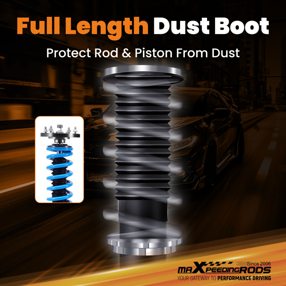 Coilover Lowering Compatible For Ford Mustang 2005 - 2014 Height adjustable Springs Lowering Kit