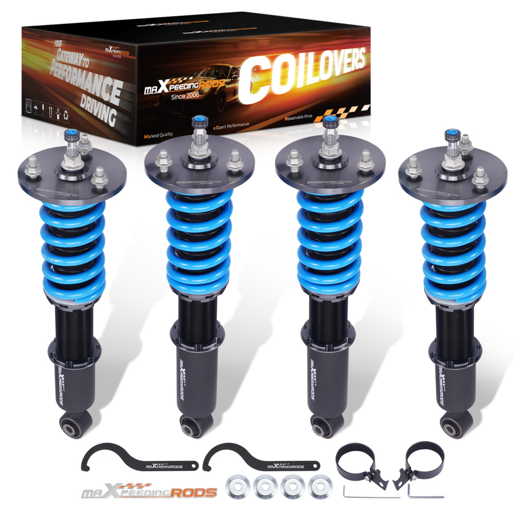 24-Step Damper Adjustable Coilover Suspension Springs Kit compatible for Acura NSX 91-05