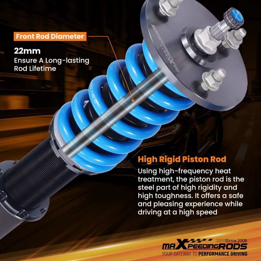 24-Step Damper Adjustable Coilover Suspension Springs Kit compatible for Acura NSX 91-05