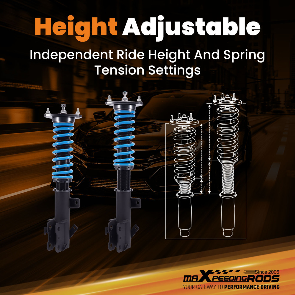 MaXpeedingrods Coilover 24 Way Damper compatible for Honda Odyssey RL3/RL4 2005-2010