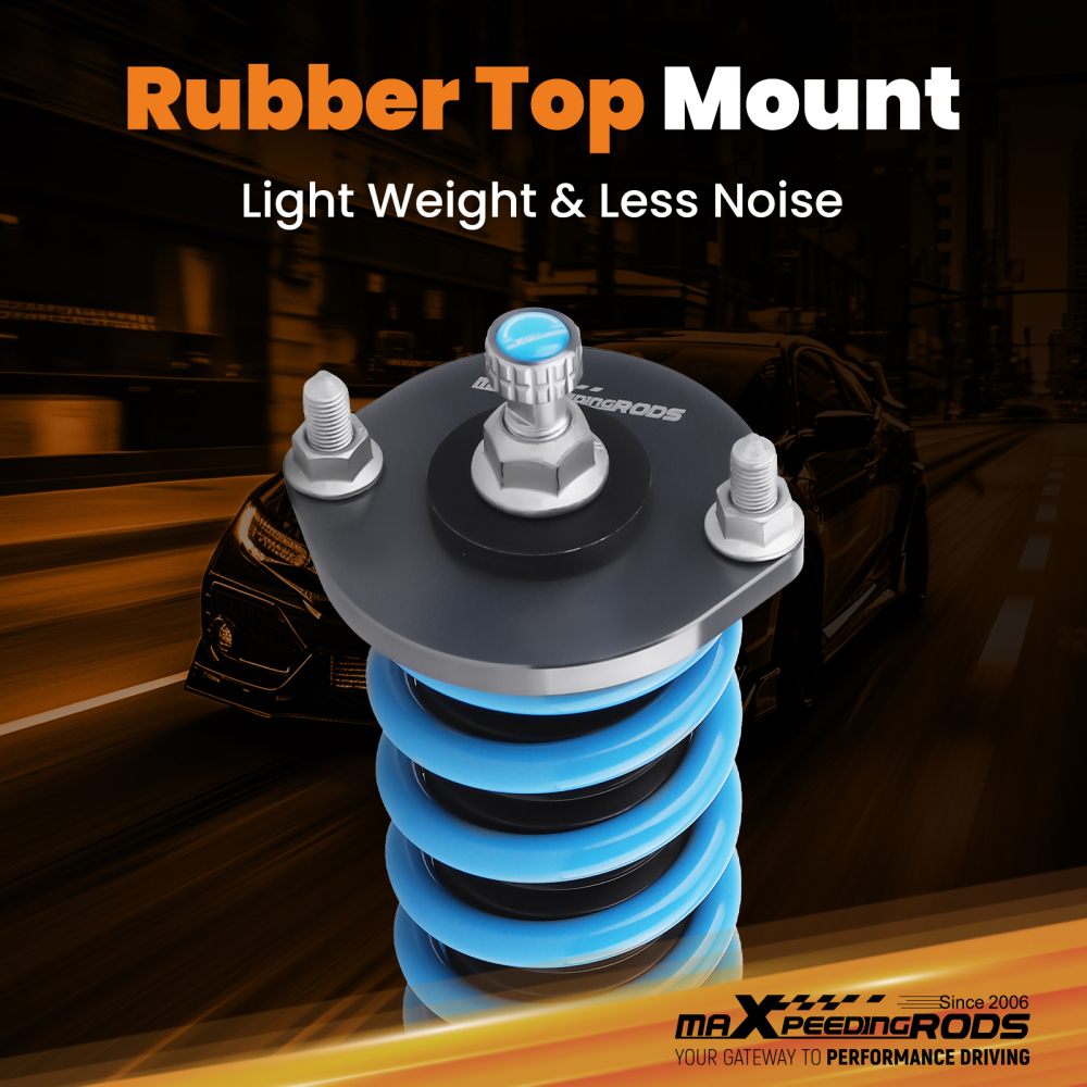 MaXpeedingrods 24-Step Adjustable Coilover Suspension compatible for Honda Prelude 88-91