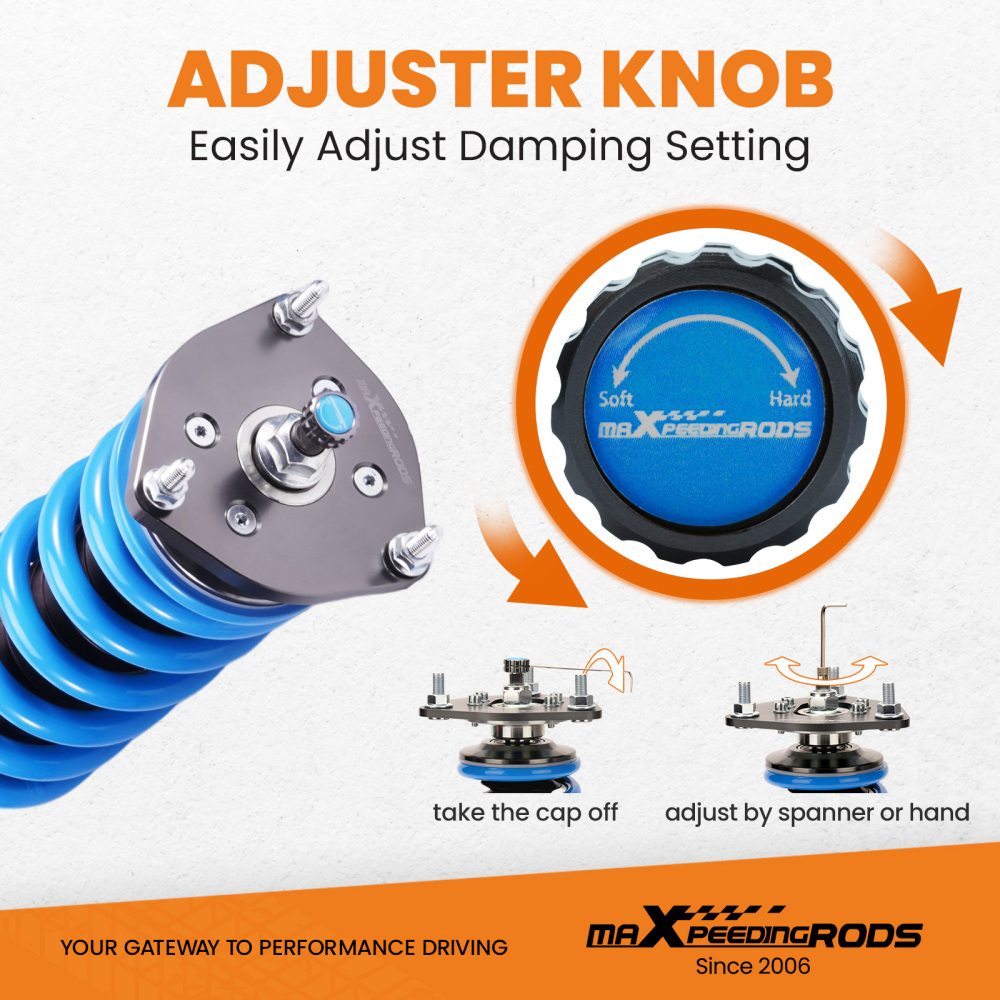 MaXpeedingrods 24 Click Damper Coilovers Suspension compatible for Infiniti Q50 RWD 2014-20
