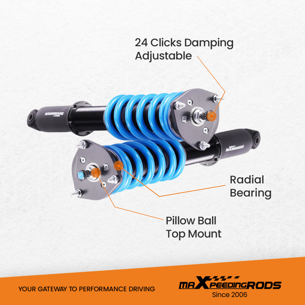 MaXpeedingrods 24 Click Damper Coilovers Suspension compatible for Infiniti Q50 RWD 2014-20
