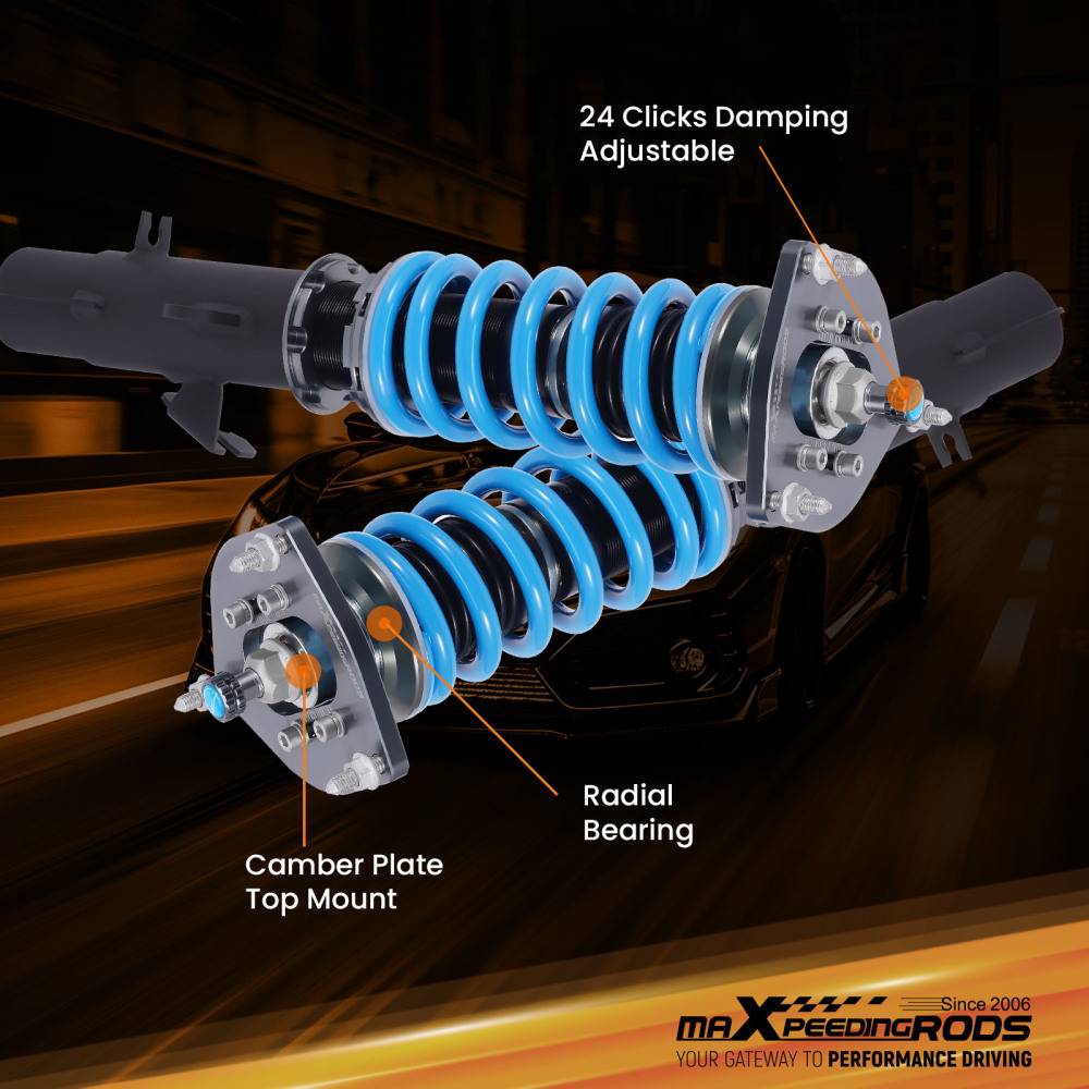 Damper Adjust Coilovers Kit compatible for Mini Clubman R55 Cooper Cooper S One D 2007-2014