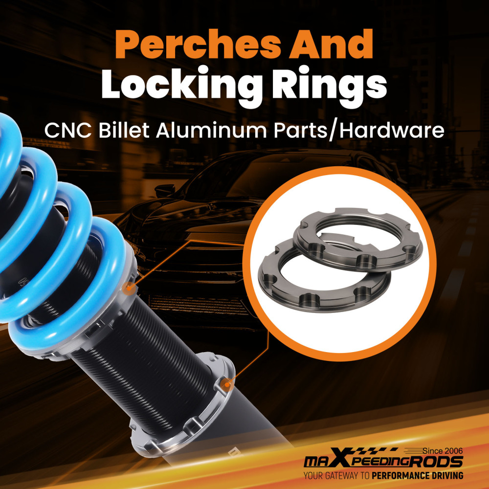 MaXpeedingrods T6 Suspension Coilovers Lowering Coils compatible for Acura RL KB1 05-08