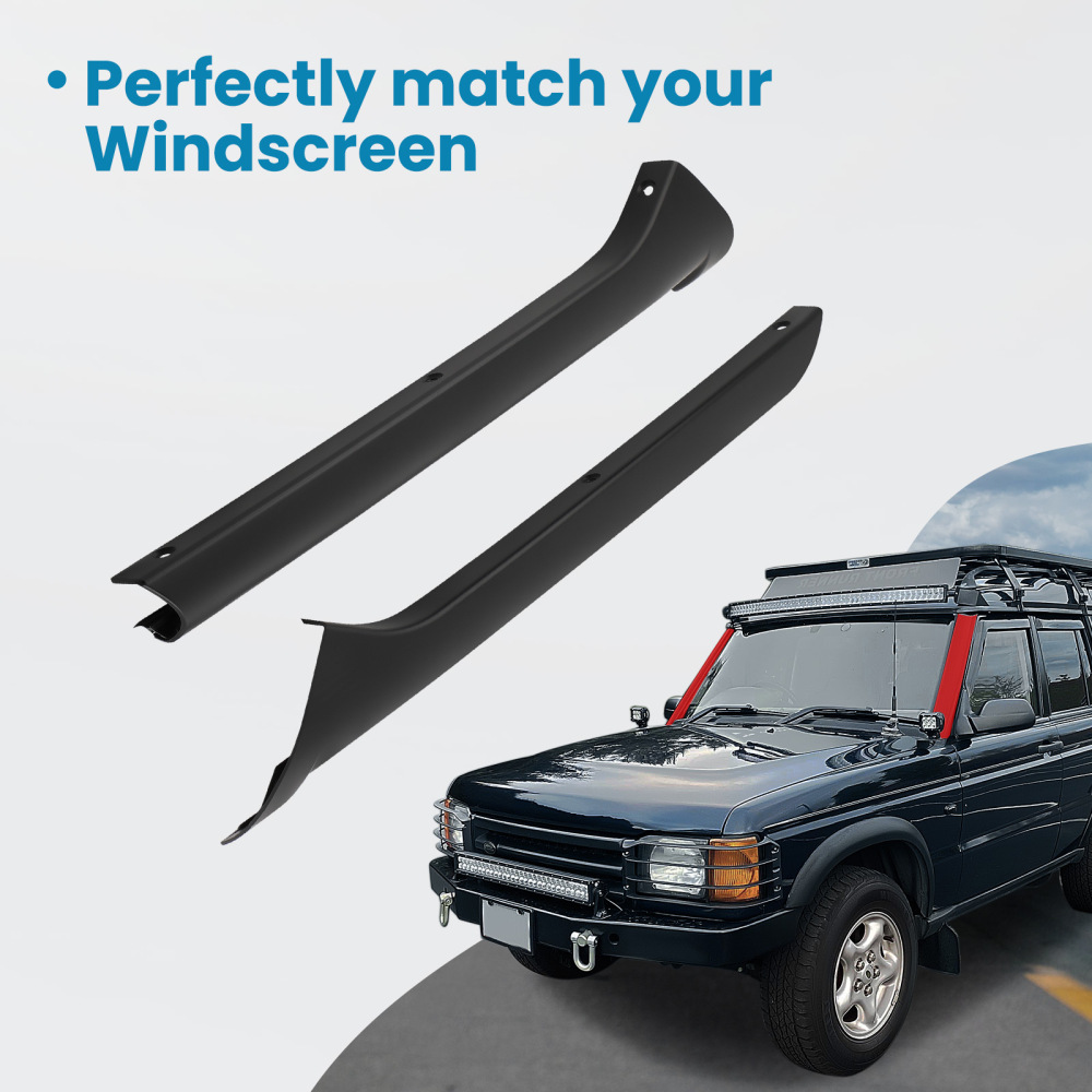 Pair Windscreen Pillar MoldingsRivets compatible for Land Rover Discovery 21999-2004