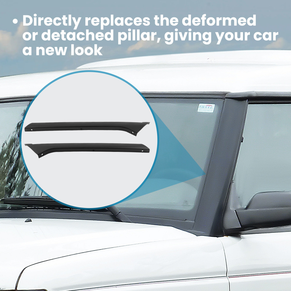 Pair Windscreen Pillar MoldingsRivets compatible for Land Rover Discovery 21999-2004