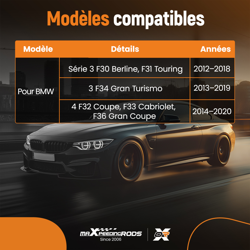 Avant Pare-chocs Renfort compatible pour BMW 228i 230i 320i 328i 428i 51117255393