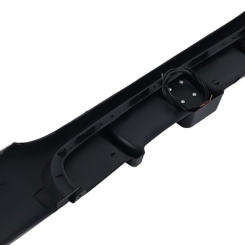 Rear Valance Diffuser Splitter W/ LED Black compatible for BMW 3 Series E90 E91 M Sport