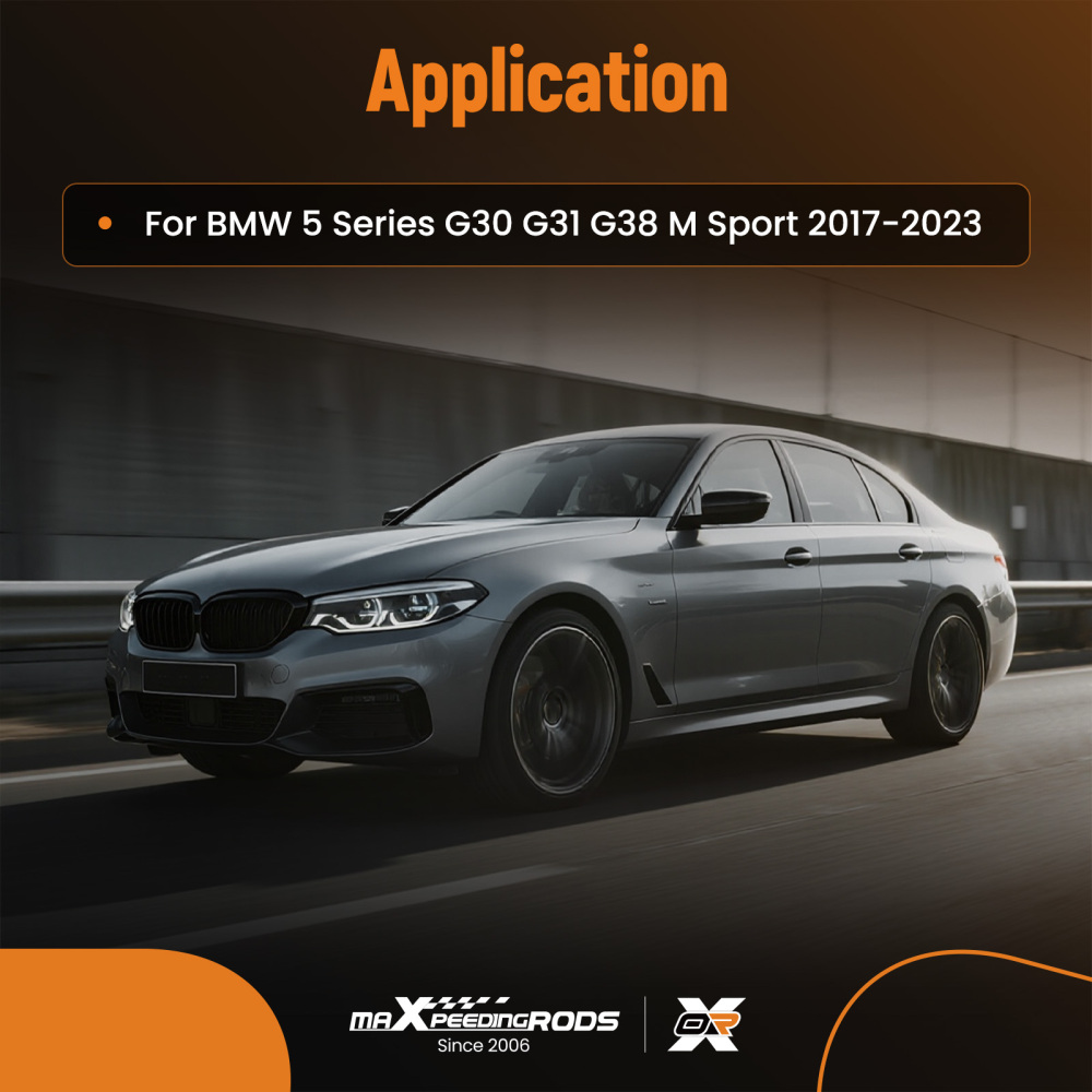 Glossy Blk Rear Diffuser compatible for BMW 5 Series F10 F11 M Sport 2010-16 Lip