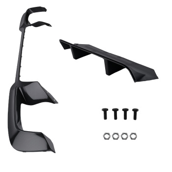 2pcs Carbon Fiber Look Rear Bumper Diffuser Lip compatible for BMW F10 M5 M Sport 2011-2016